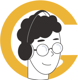 GeekCV Logo - Face with glasses